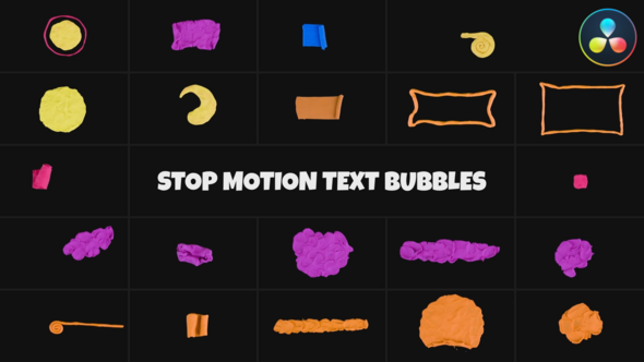 Stop Motion Text Bubbles | DaVinci Resolve