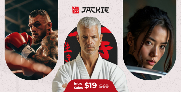 Jackie – Karate & Martial Arts School WordPress Theme – 0 Sold!