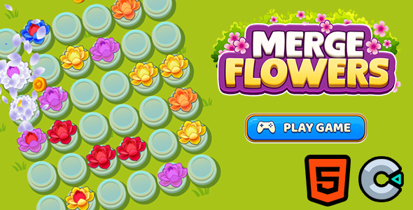 Merge Flowers - Html5 (Construct3)