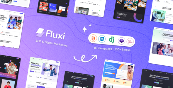 Fluxi – SEO Digital Marketing Django 5 Template – 0 Sold!