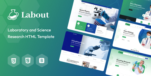 Labout – Laboratory & Research HTML Template – 0 Sold!