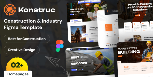 Konstruc – Construction Figma Template – 0 Sold!