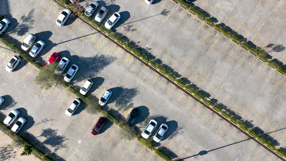 Large Parking Aerial View Turkey Antalya 4 K