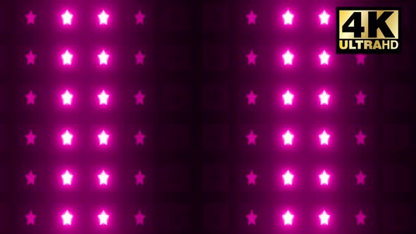 4 Pink Stars Vj Loop Pack