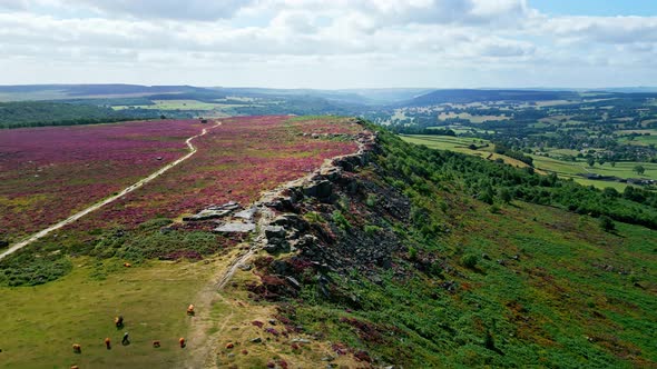 Peak District National Park  Aerial View  Travel Photography