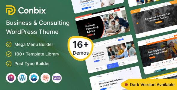 Conbix - Business Consulting WordPress Theme