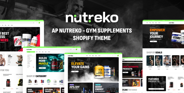 Ap Nutreko – Gym Supplements Shopify Theme – 0 Sold!