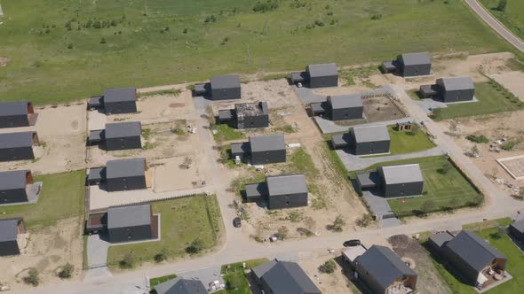 Townhouses in the Suburbs Establishing Shot