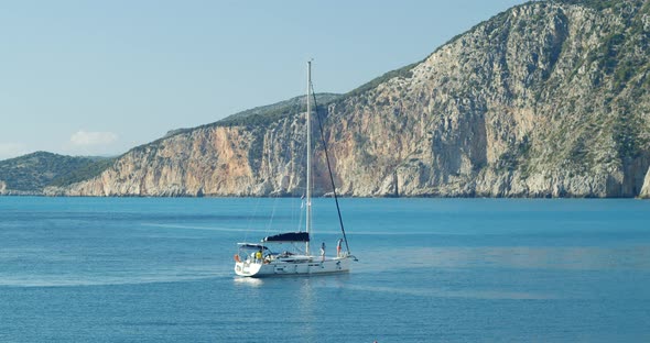 Sail Boat in Assos Village