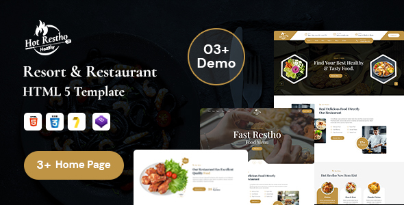 HotRestho – Restaurant And Food HTML5 Template – 0 Sold!