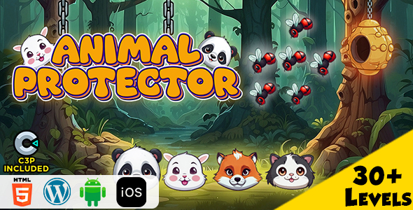 Animal Protector HTML5 Construct 3 Game