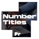 Text Titles Numbers - MOGRt - VideoHive Item for Sale