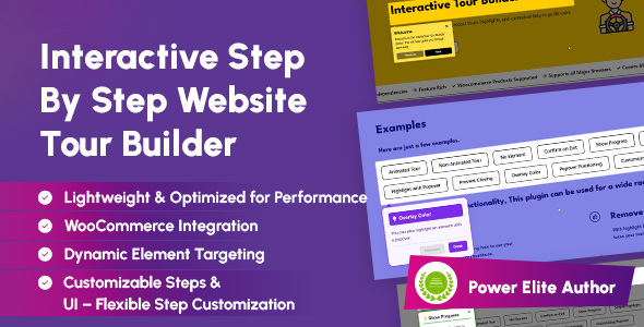 WordPress Interactive Step by Step Website Tour Builder