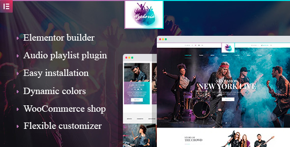 Hyphoria - Rock Band WordPress Theme