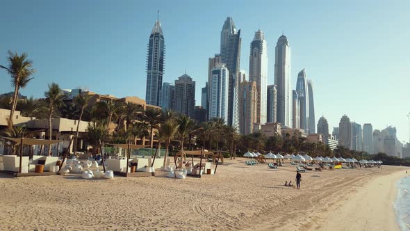 Beach Bar with Skyline View