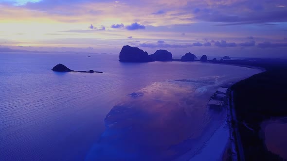 Pak meng Beach in Sikao District Trang Province, Thailand 