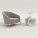 Modern Coffee Table and Armchair 55 - 3DOcean Item for Sale