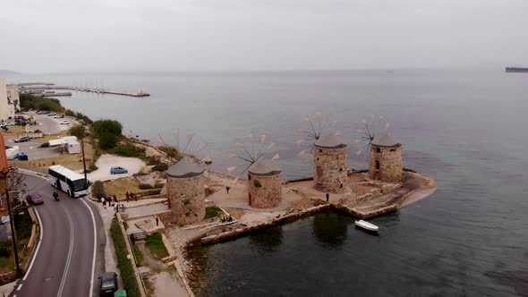 Windmills on the Beach