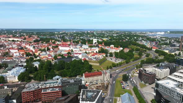 Beautiful Panoramic View of Tallinn the Capital of Estonia