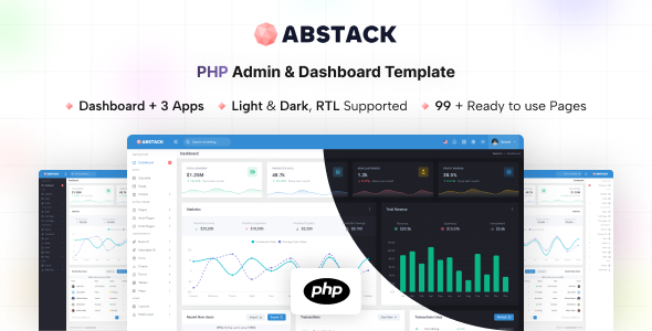 Abstack – PHP Admin & Dashboard Template – 0 Sold!