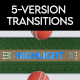 Cricket Transitions - 5 Versions - VideoHive Item for Sale