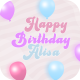 Happy Birthday Alisa Postel Color(Mogrt) - VideoHive Item for Sale