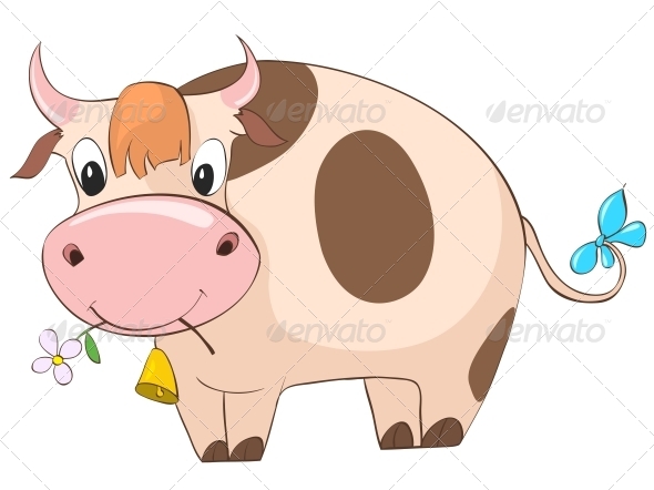 Cartoon Character Cow