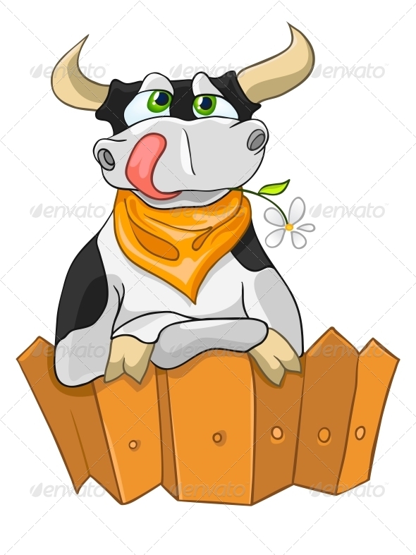 Cartoon Character Cow