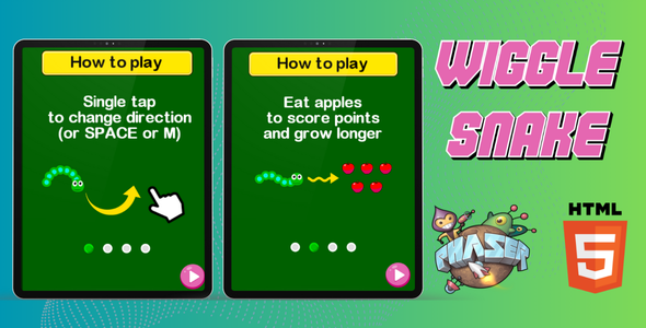 Wiggle Snake - HTML5 - All Browsers