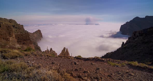 Timelapse of volcanic eruption in La Palma Canary Islands 2021