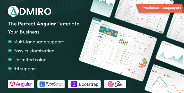 Admiro – Angular 20 Admin Dashboard Template