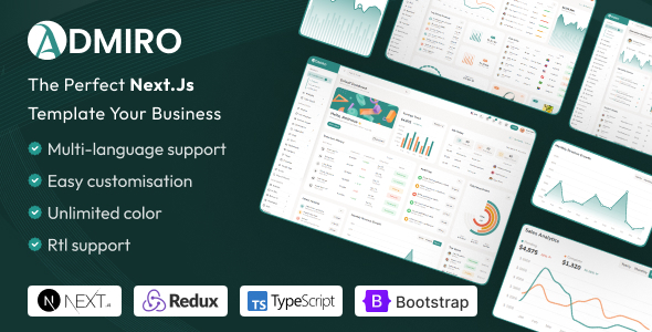 Admiro – React Nextjs Admin & Dashboard Template