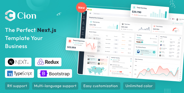 Cion – React Nextjs Admin & Dashboard Template