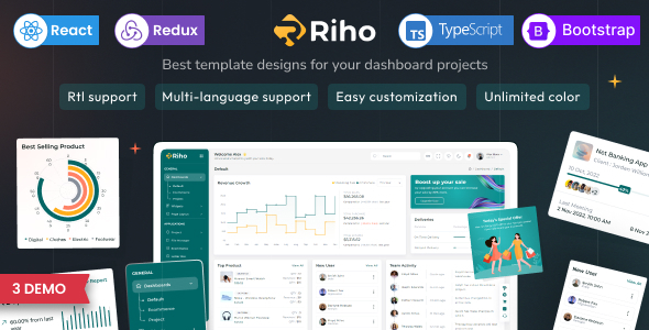 Riho - React JS Admin Dashboard Template