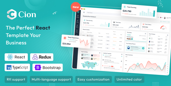 Cion - React JS Admin Dashboard Template