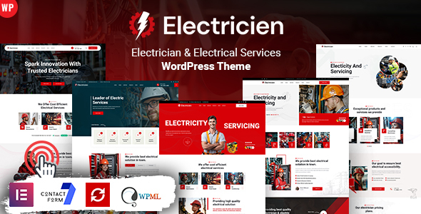 Electricien – Electrician & Electrical Services WordPress Theme – 0 Sold!