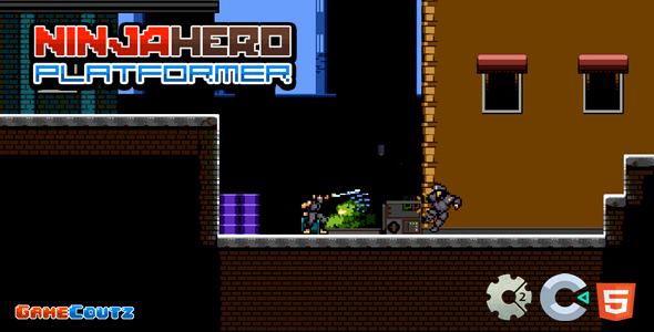 Ninja Hero Platformer - Construct Game