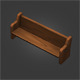 Pew Low Poly - 3DOcean Item for Sale