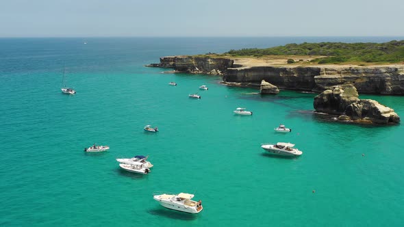 Sea, Boats and Cliffs