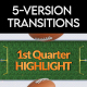 American Football Transitions - 5 Versions - VideoHive Item for Sale