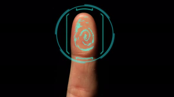 Fingerprint Thumbprint Computer Security Scan