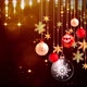 Christmas Glittering Ornaments Loop Background 4K - VideoHive Item for Sale