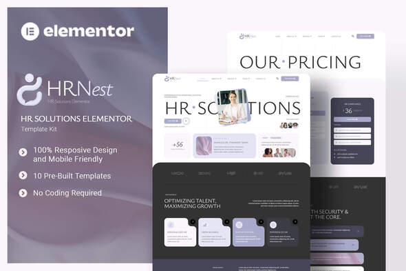 HRNest – HR Solutions Elementor Template Kit – 0 Sold!