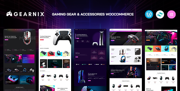 Gearnix - Gaming Gear & Accessories Tailwind CSS WooCommerce Theme