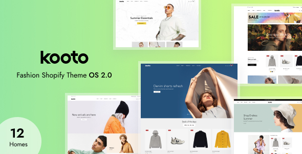 Kooto – Fashion Shopify Theme OS 2.0 – 0 Sold!