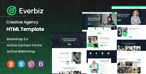 Everbiz – Creative Agency HTML Template – 0 Sold!