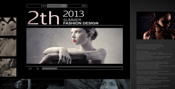 Fashion design opener