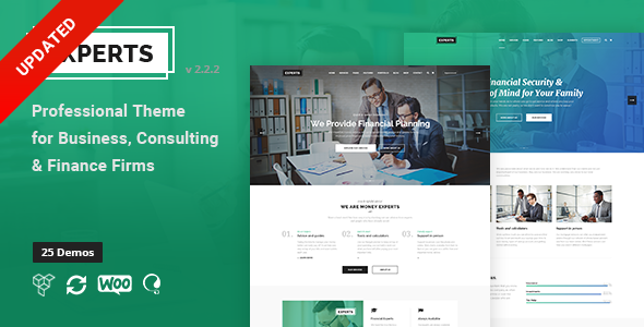 Experts - Business Professional Theme For Finance Firms
