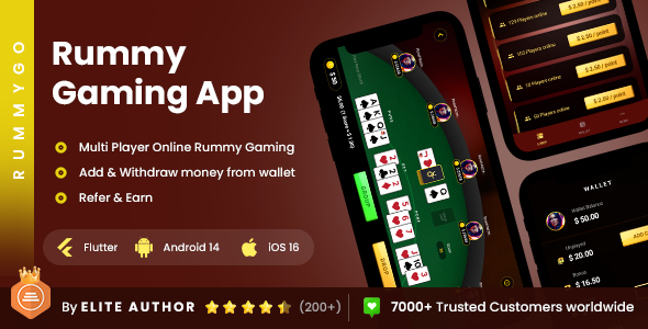 2 App Template | Online Rummy Gaming App | Multiplayer Rummy Card Game App | RummyGo