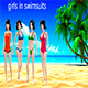 Cartoon characters - girls in swimsuits - 3DOcean Item for Sale